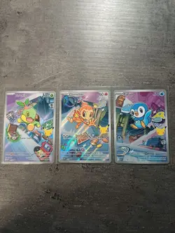 Pokemon TCG First Partner Illustration Collection Series 1 Gen 4 Sinnoh Starters - Image 1