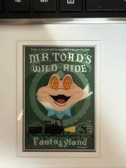 2025 Topps Disneyland 70th Anniversary Mr. Toad Wild Ride PP-3 PETG Variation/55 - Image 1