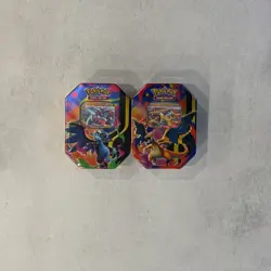 Pokemon Trading Card Game (TCG): Mega Charizard ex X and Y Tin Pair Brand New ✅ - Image 1