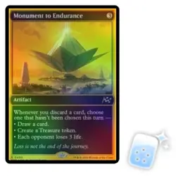 FOIL MONUMENT TO ENDURANCE (FIRST-PLACE FOIL) Aetherdrift DFT Magic MTG CARD - Image 1