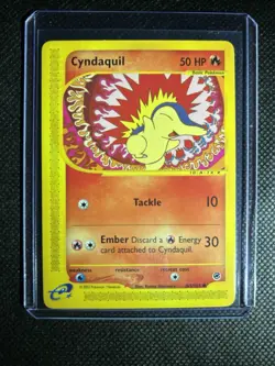 Pokemon Cyndaquil 105/165 Expedition Base Set Regular 50 HP Common English Card - Image 1