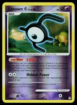 Pokemon Card - Unown [E] Mysterious Treasures 65/123 Uncommon Reverse Holo - Image 1