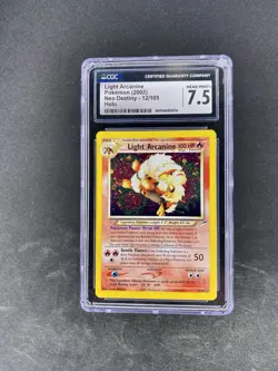 CGC 7.5 Light Arcanine 12/105 2002 Neo Destiny Holo Rare Pokemon Card - Image 1