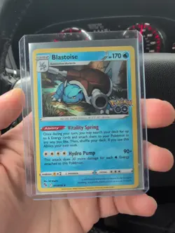 Blastoise 017/078 Pokemon GO Holo Rare NM-Mint Pokemon TCG Card - Image 1
