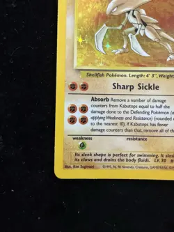 Kabutops 9/62 Holo Fossil Pokemon Card - Image 5
