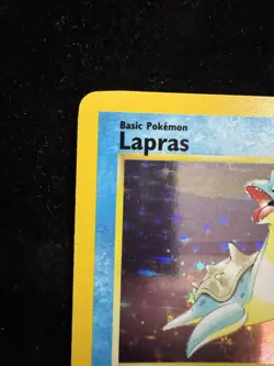Pokemon TCG Lapras Fossil Holo Card 10/62 WOTC Vintage - Image 2