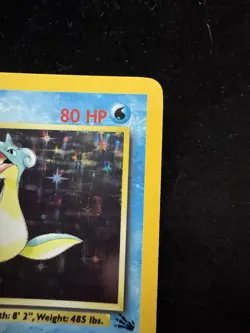 Pokemon TCG Lapras Fossil Holo Card 10/62 WOTC Vintage - Image 3