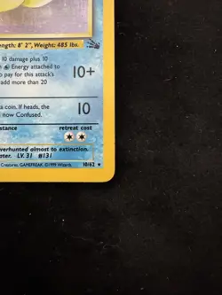 Pokemon TCG Lapras Fossil Holo Card 10/62 WOTC Vintage - Image 4