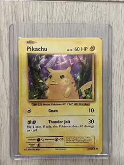 2016 Lv. 12 Pikachu Pokemon Card Rare Art, Shiny/Holo. - Image 2