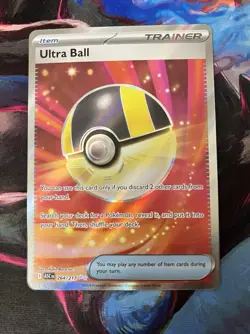 Ultra Ball 264/217 ASCEN: Ultra Rare Full Art Holo Trainer Item Pokemon Card - Image 1