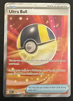 Pokemon Ultra Ball Full Art Holo Trainer-Item Card 264/217 ASC Nintendo - Image 1