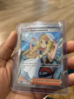 Pokemon TCG Lillie's Determination Trainer Card Holo Rare 169/132 - Image 1