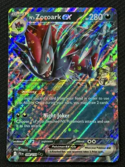 Pokemon N's Zoroark ex 098/159 Sv09 Journey Together Double Rare Holo 280HP Card - Image 1