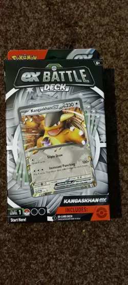 New 2023 POKEMON KANGASKHAN EX 60 Card Battle Trading Card Level 1 Deck - Image 3
