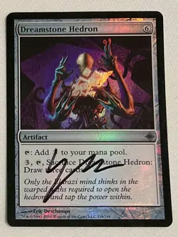 Dreamstone Hedron Rise of The Eldrazi Foil Signed MTG - Image 1