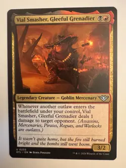Vial Smasher, Gleeful Grenadier - 235 - OTJ - NM - MTG Magic the Gathering - Image 1