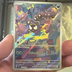 Pokemon Company Gastly 177/162 SV05 Temporal Forces Illustration Rare Holo Basic - Image 1