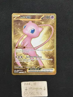 Pokemon ENGLISH - 151 - Mew Ex - 205/165 - GOLD FULL Art Rare - MINT - Image 1
