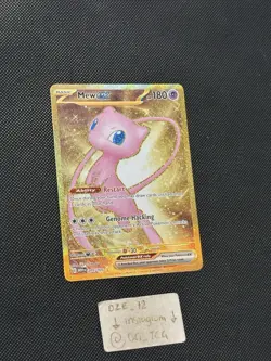 Pokemon ENGLISH - 151 - Mew Ex - 205/165 - GOLD FULL Art Rare - MINT - Image 5