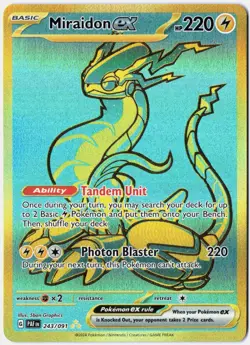 Pokemon *Miraidon ex X1 Hyper Rare* (NM) 243/091 Paldean Fates - Image 1