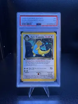 2000 POKEMON TEAM ROCKET DARK DRAGONITE-HOLO 1ST EDITION #5 PSA 5 - Image 1