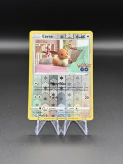 Eevee 054/078 Reverse Holo Rare Pokemon GO TCG Card 2022 - Image 1