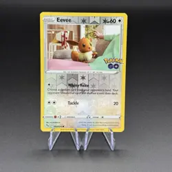 Eevee 054/078 Reverse Holo Rare Pokemon GO TCG Card 2022 - Image 3