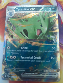 Pokemon Tyranitar ex 064/131 Prismatic Evolutions Double Rare Holo NM - Image 1