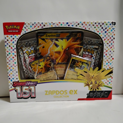 New Sealed Pokemon TCG Scarlet & Violet 151 Zapdos ex Collection Box Promo - Image 1