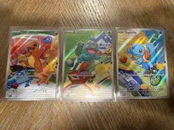 Pokemon TCG First Partner Illustration Collection Series 1 Kanto GEN 1 Starters - Image 1