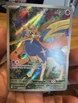 Pokemon TCG Zacian 100/094 ME02: Phantasmal Flames Illustration Rare NM - Image 2
