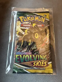 Pokemon Evolving Skies Booster Pack | Umbreon Artwork 820650808784 - Image 1