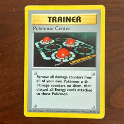 Shadowless Pokemon Center 85/102 Uncommon Base Set Pokemon Card - Image 1