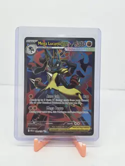 Pokemon Mega Evolution Lucario EX 160/132 Ultra Rare Full Art - Image 3