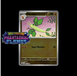 Vibrava 052/094 Phantasmal Flames Pokemon TCG Reverse Holo - Image 1