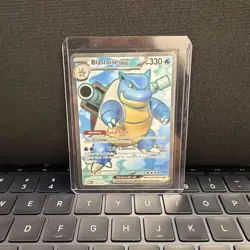 Pokemon Blastoise ex 184/165 Sv: Scarlet & Violet 151 Ultra Rare Holo EX 330 HP - Image 1