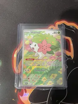 Pokemon TCG Shaymin 185/182 Sv10 Destined Rivals Holo Illustration Rare 80HP - Image 1