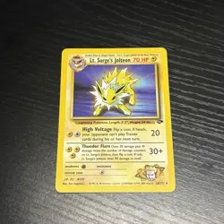 Pokemon TCG Lt. Surge's Jolteon Gym Challenge 23/132 Rare 2000 Wizards 70 HP - Image 1