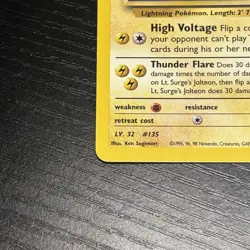 Pokemon TCG Lt. Surge's Jolteon Gym Challenge 23/132 Rare 2000 Wizards 70 HP - Image 2