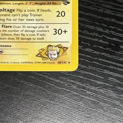 Pokemon TCG Lt. Surge's Jolteon Gym Challenge 23/132 Rare 2000 Wizards 70 HP - Image 5