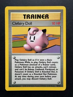 Pokemon TCG Base Set Unlimited 70/102: Clefairy Doll (LP) - Image 1