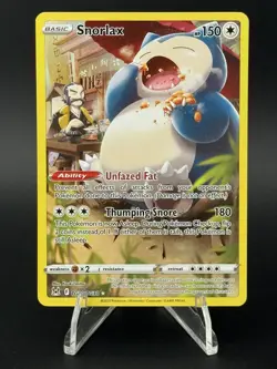 Snorlax TG10/TG30 Swsh11 Lost Origin Trainer Gallery Ultra Rare Holo Pokemon NM - Image 1