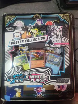 Pokemon TCG Black Bolt And White Flare S&V Unova Poster Collection Box Sealed - Image 1