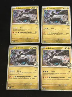 4X N's Zekrom 155/217 Playset Pokemon Ascended Heroes - Image 1