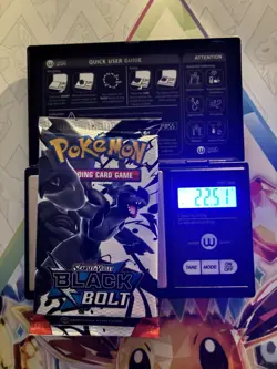 Heavy! 22.51g Pokemon TCG SV 10.5 Black Bolt Booster Pack Sealed! - Image 1