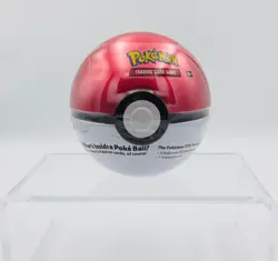 Pokemon G18 Collectors Poke Ball Tin - SEALED POKE BALL (3 packs & Sticker) 2018 - Image 1