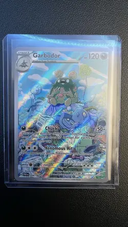 Pokemon TCG Garbodor 204/182 Illustration Rare Holo SV04 Paradox Rift English - Image 1