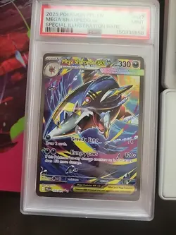 2025 POKEMON PFL EN-SPECIAL ILLUSTRATION RARE #127 MEGA SHARPEDO EX PSA 9 - Image 1