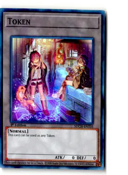 Token Hiita and Aussa SDCH-ENT03 Structure Deck: Spirit Charmers Yu-Gi-Oh 1st Ed - Image 1