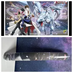 SDCC 2024 Exclusive Konami Yu-Gi-Oh Yugi Kaiba Dragon Master Magia Playmat - Image 1